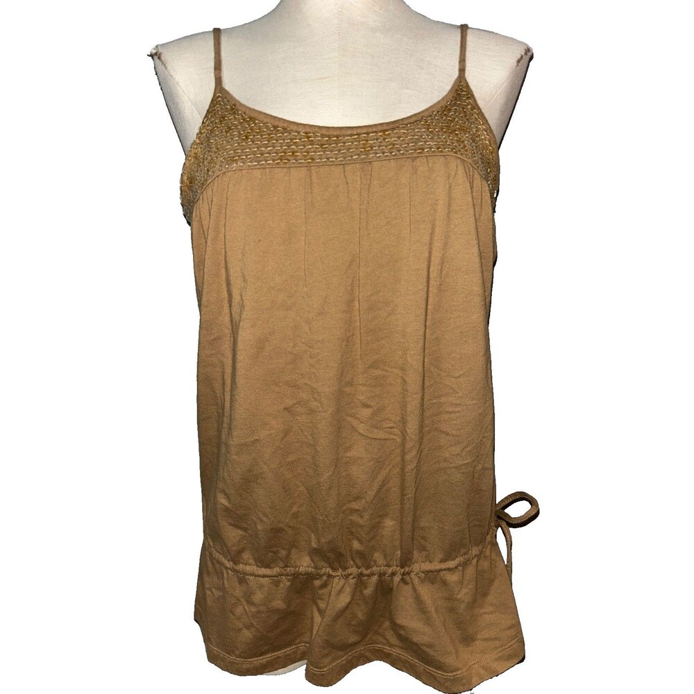 Route 66 Original Clothing Women’s Y2K Sequin Cotton Top size L Drawstring Waist